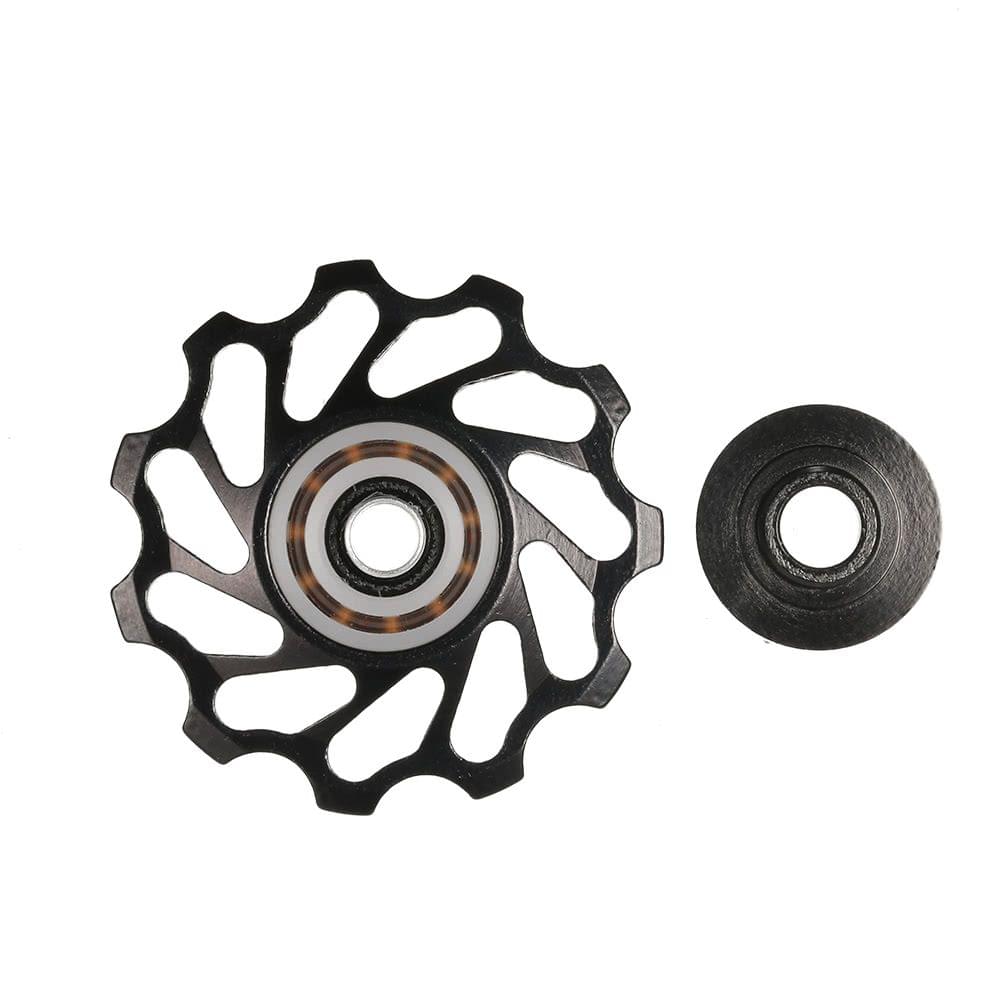 Lixada MTB Road Bike Ceramic Pulley 7075 Aluminum Alloy Rear Derailleur 11T Guide Cycling Ceramics Bearing Jockey Wheel