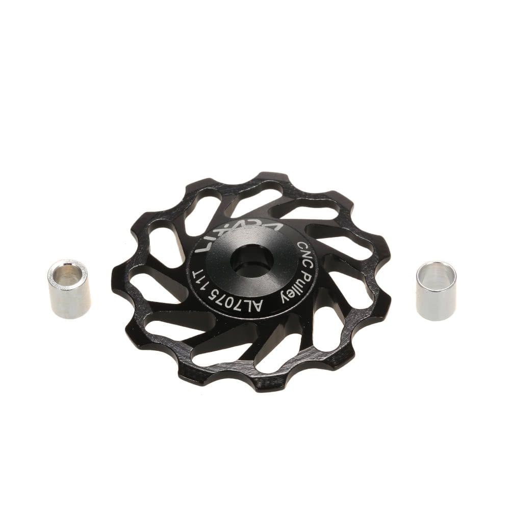 Lixada MTB Road Bike Ceramic Pulley 7075 Aluminum Alloy Rear Derailleur 11T Guide Cycling Ceramics Bearing Jockey Wheel