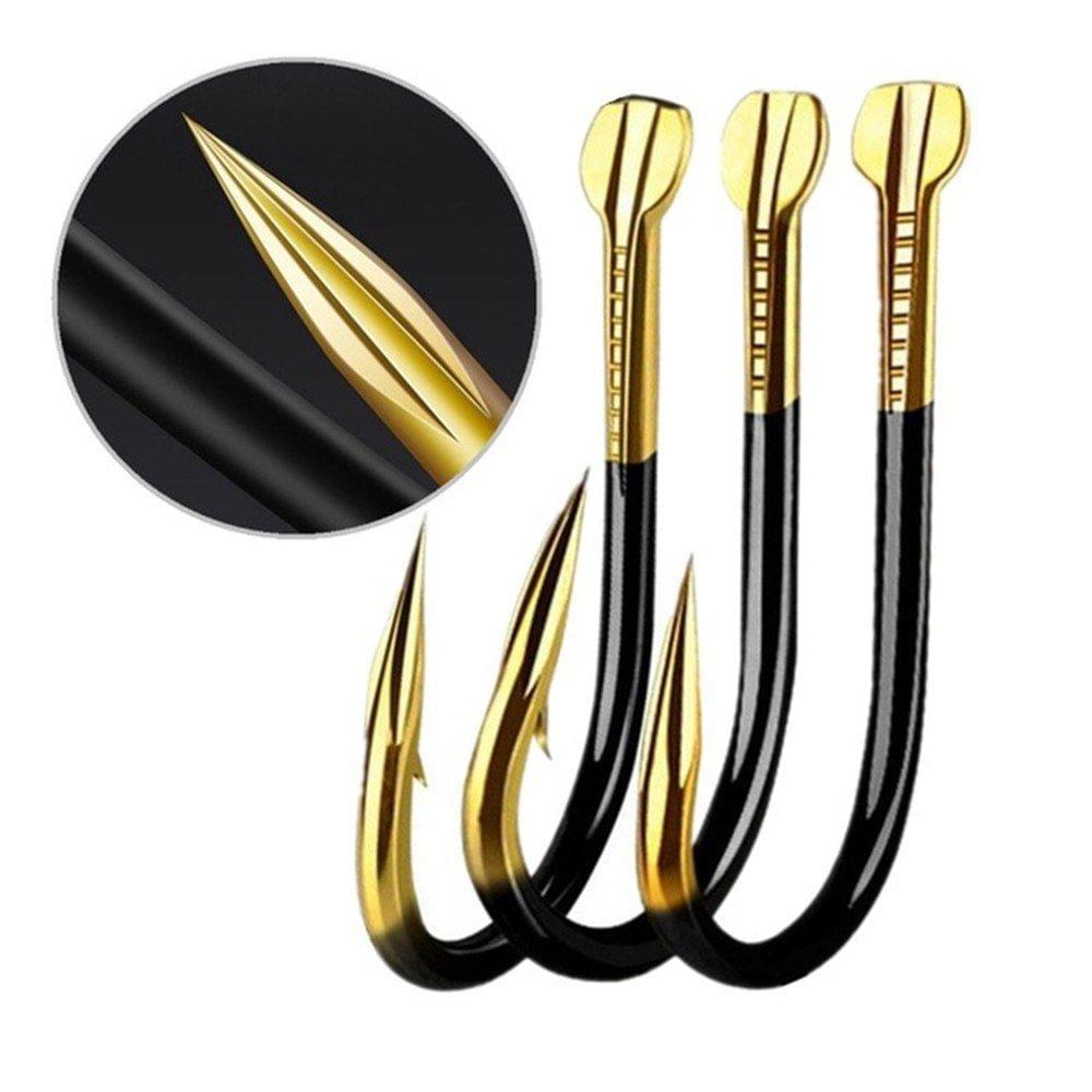 10pcs/pack Barbed Colored Tungsten Alloy Bulk Fishing Hook