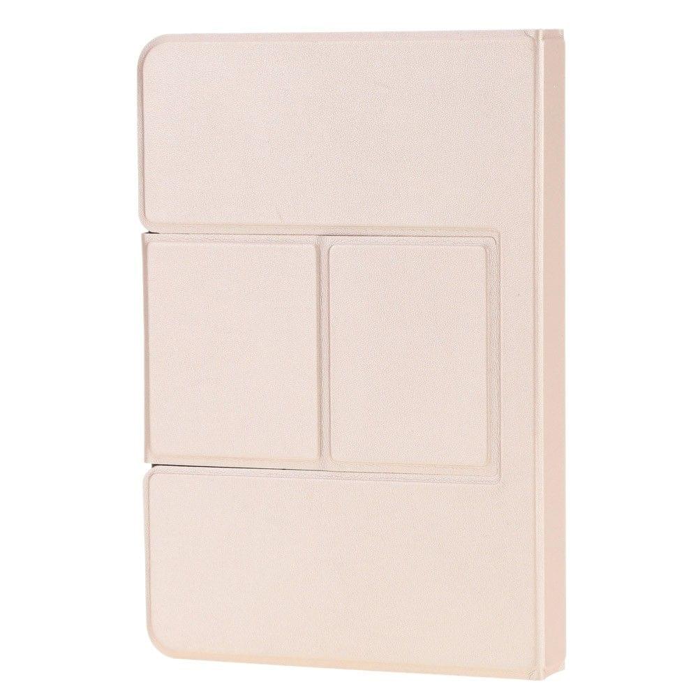 KKmoon 59 Keys Ultra Slim Thin Mini Touch Pad BT Keyboard with Foldable Magnetic Leather Case for Android Windows PC Tablet Smartphone