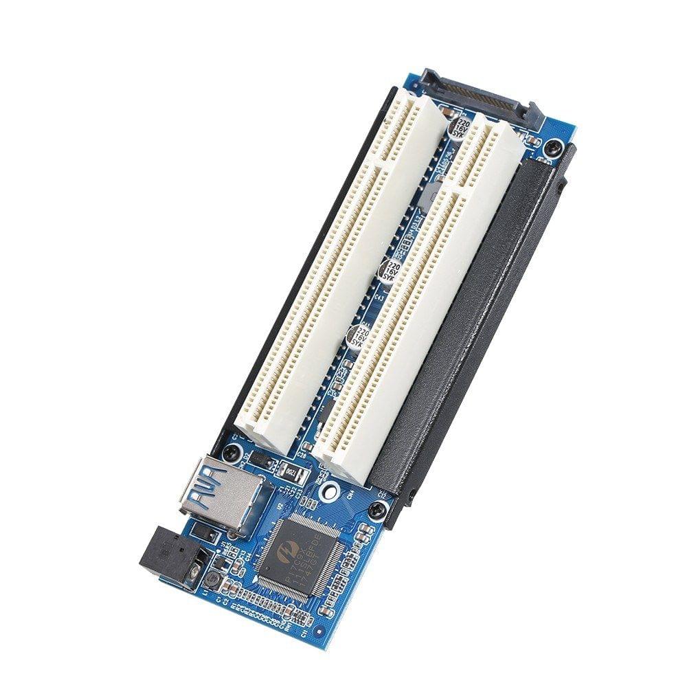 Mini PCI-E to PCI Adapter Card mPCI-E to PCI Riser Adapter with SATA Power Cable Expansion Card with External Capture Card