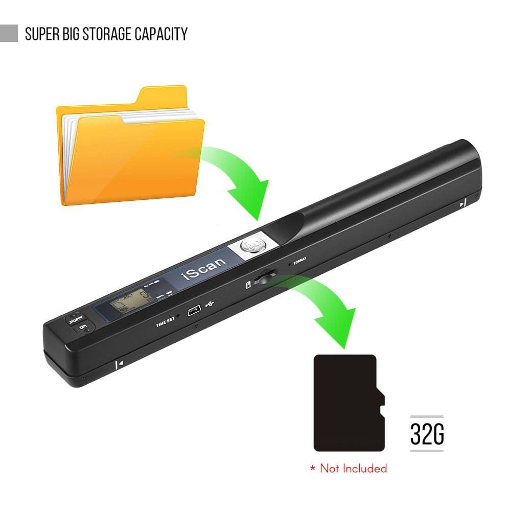 Portable Wireless A4 Size Document & Images Scanner