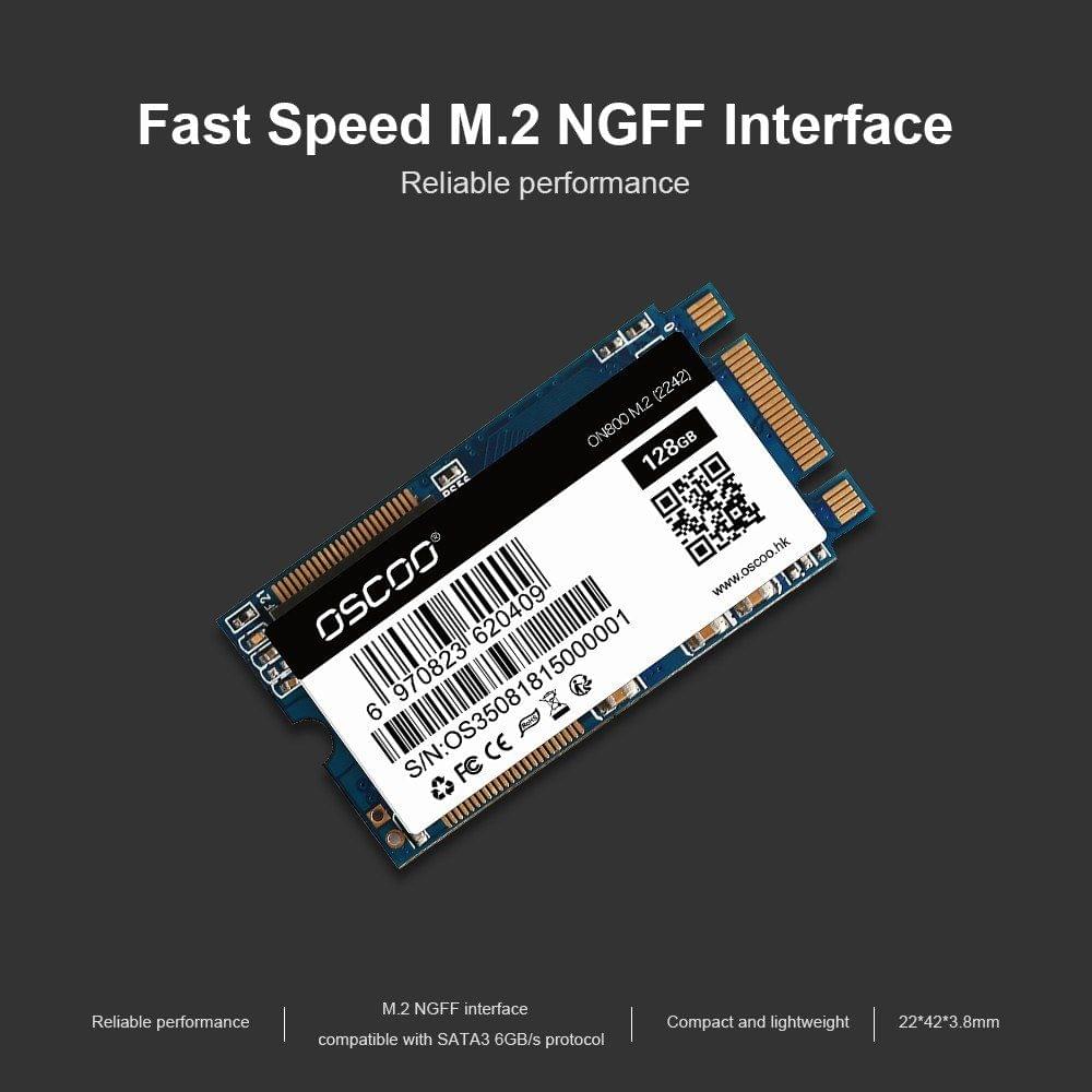 NGFF/M.2 2242 Laptop SSD 128GB Solid State Disk High Speed SATA3