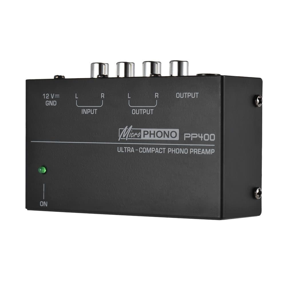 Ultra-compact Phono Preamp Preamplifier with RCA 1/4" TRS Interfaces