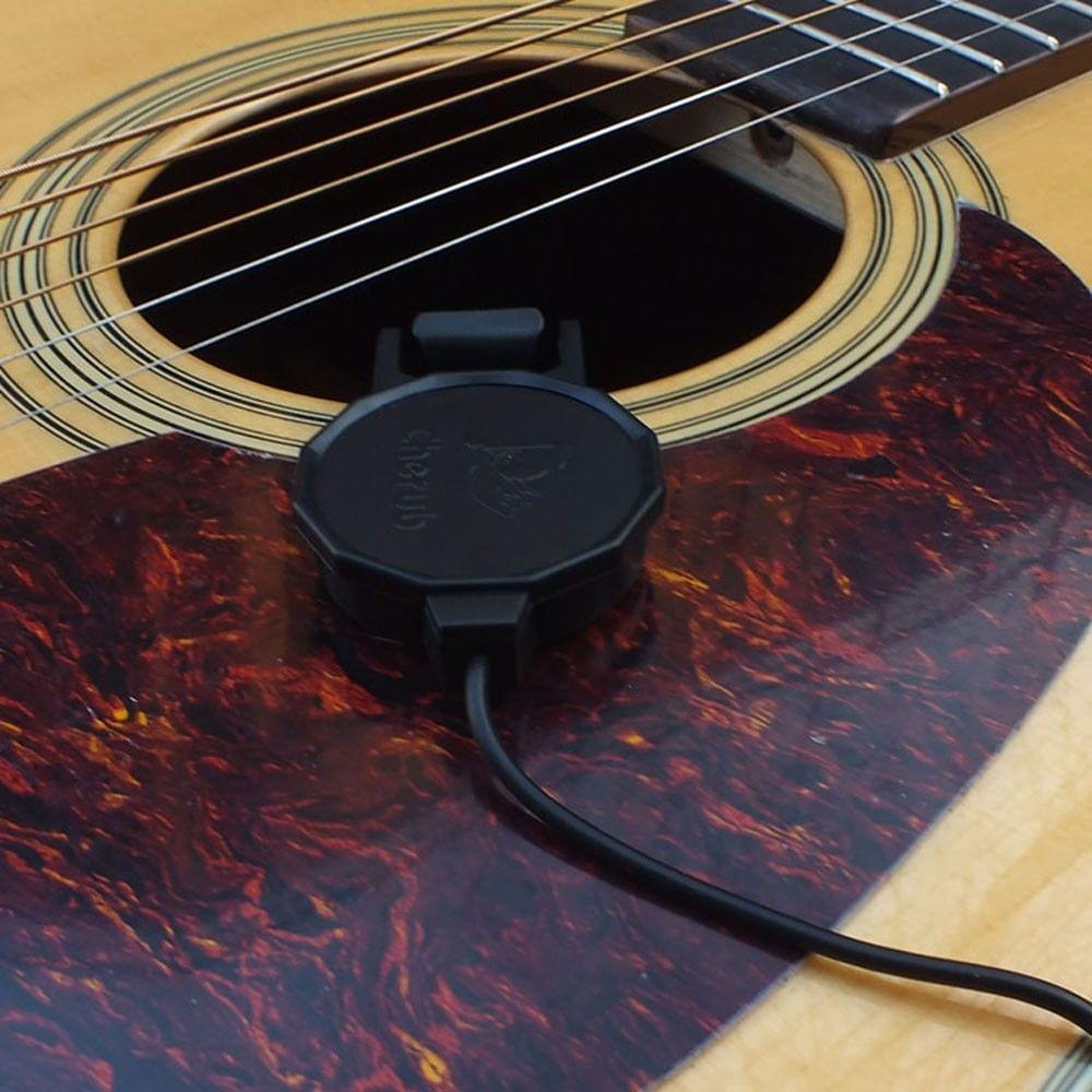 Cherub WCP-60G Clip-on Pickup Pick-up for Guitar with 1/4" Jack 2.5M Cable Compact Professional