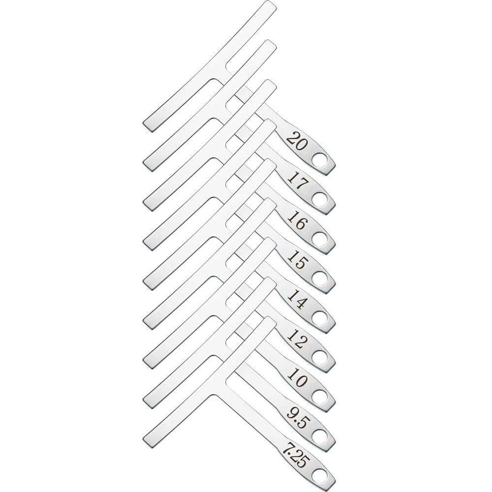 9pcs Stainless Steel Understring Radius Gauge