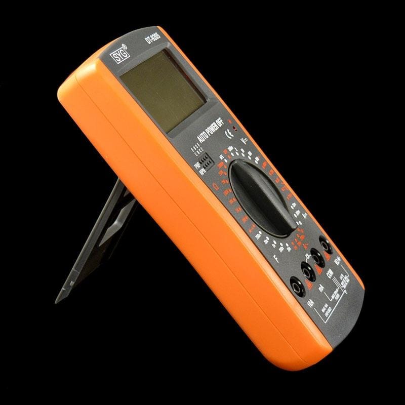 DT9205 Digital Multimeter High Precision Range Handheld Ammeter Voltmeter Resistance Capacitance AC / DC Tester