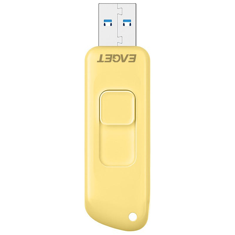 Eaget F66 128G U Disk High-Speed 120MB/S Data Transfer USB3.0 Flash Drive Cartoon Painted Memory Stick - Yellow