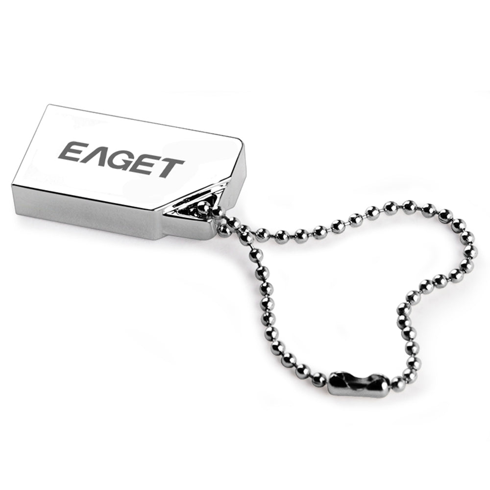 Eaget U8M 16G USB 2.0 Flash Drive Zinc Alloy Body Keychain Design USB Drive Memory Storage Stick