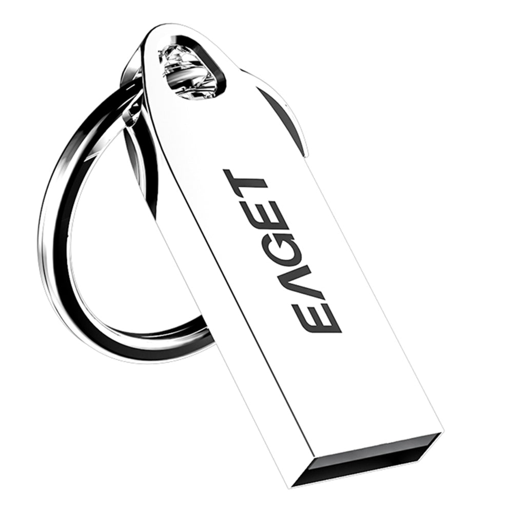 Eaget U3 8G USB Flash Drive Compact Size USB 2.0 Memory Stick with Hanging Ring for Laptop, TV, Car Audio