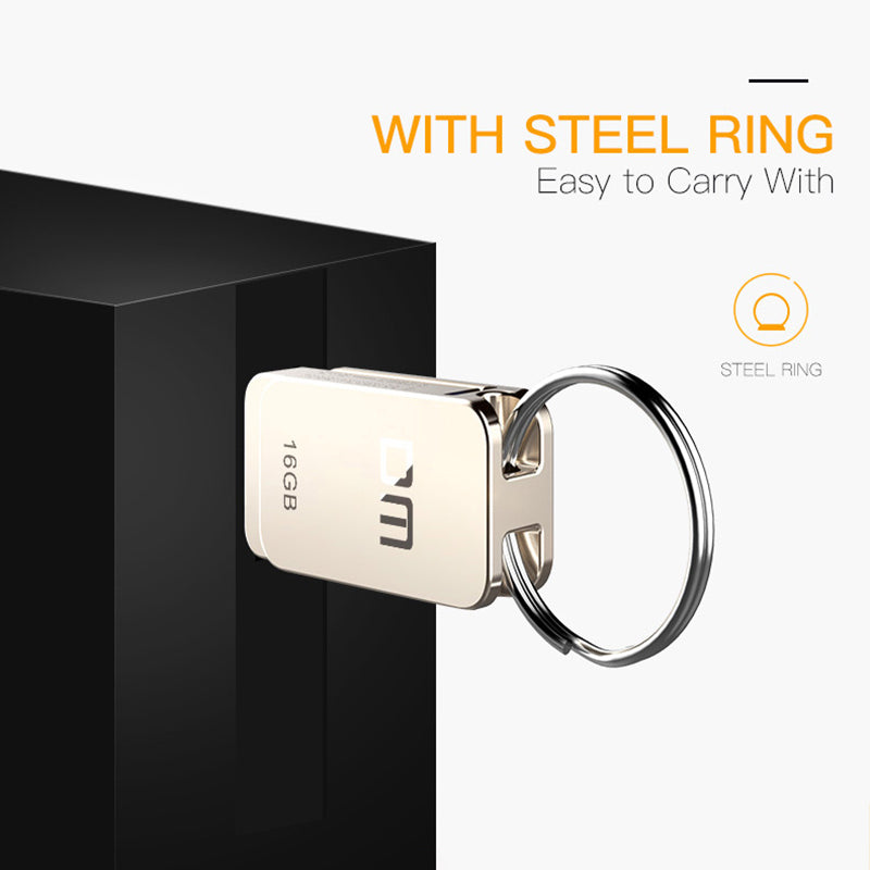DM PD020 16GB Micro USB + USB2.0 U Disk USB Flash Drive Metal OTG Pendrive High Speed USB Memory Stick