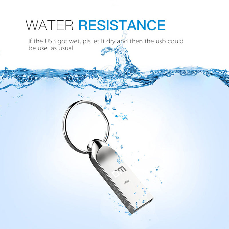 DM PD086 USB 2.0 16GB Portable USB Flash Drive Zinc Alloy Computer Laptop U-disk