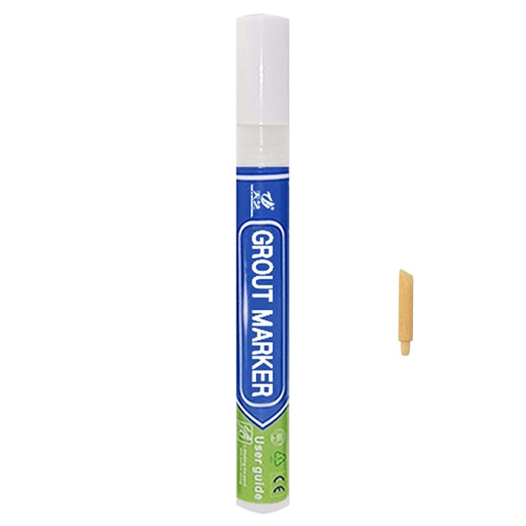 Tianyi Tile Marker Grout Pen Wall Seam Pen for Tiles Floor Bathroom Decontamination Seam Repair Tool - White