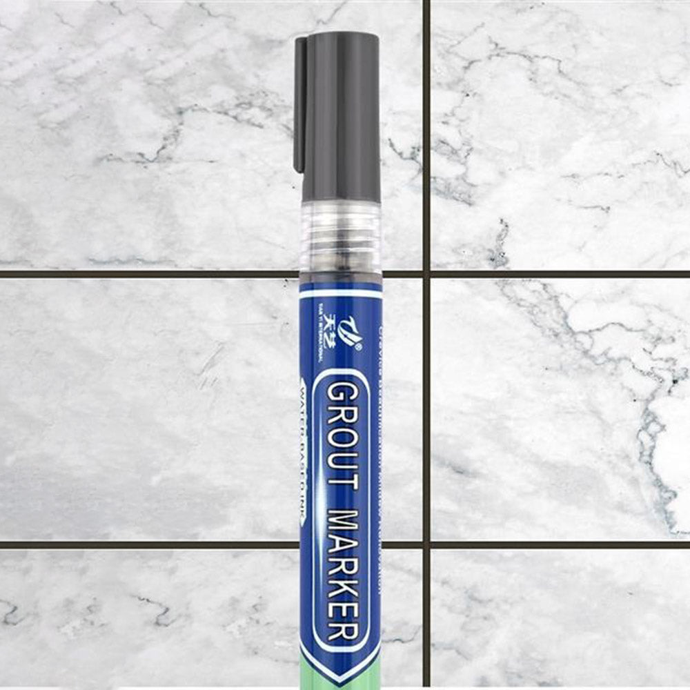 Tianyi Tile Marker Grout Pen Wall Seam Pen for Tiles Floor Bathroom Decontamination Seam Repair Tool - Dark Grey