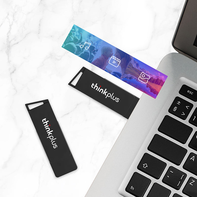 Lenovo Thinkplus MU241 128G USB Flash Drive High-speed USB 3.0 Data Storage Thumb Stick for Laptop Computer