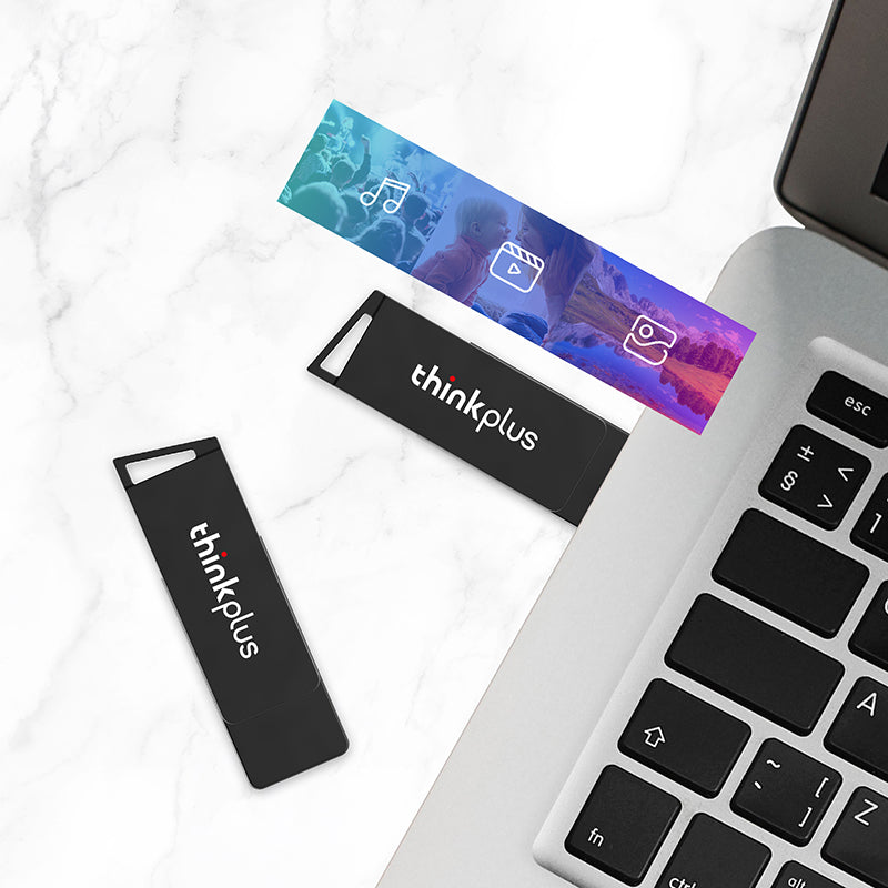 Lenovo Thinkplus MU241 64G USB 3.0 Data Storage Thumb Stick High-speed Reading USB Flash Drive (Rotation Design)