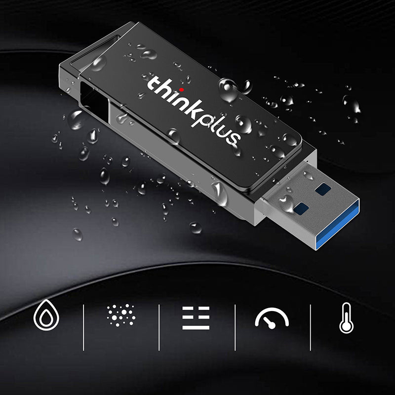 Lenovo Thinkplus MU241 256G Large Capacity Data Storage Thumb Stick Rotating USB 3.0 High-speed USB Flash Drive