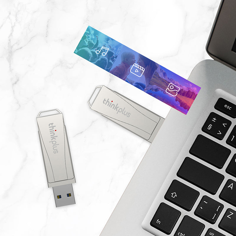 Lenovo Thinkplus MU242 16G Zinc Alloy USB Flash Drive Rotatable USB3.0 U-disk for Computer Laptop