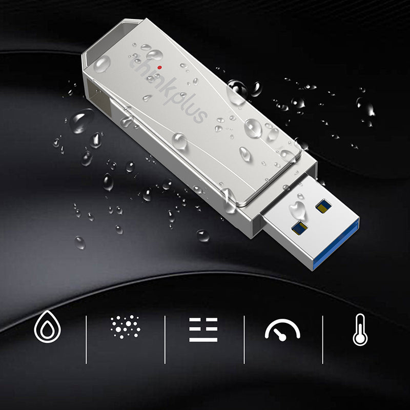 Lenovo Thinkplus MU242 64G Zinc Alloy Rotatable USB Flash Drive Computer Laptop USB3.0 U-disk