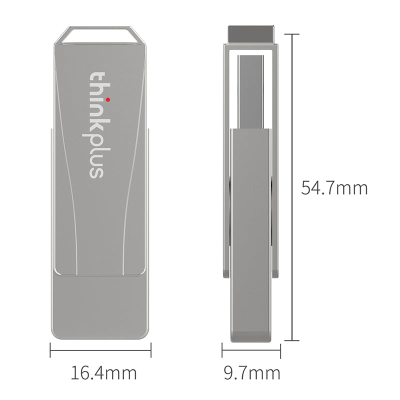 Lenovo Thinkplus MU242 128G High Speed USB3.0 U-disk Rotatable Zinc Alloy USB Flash Drive