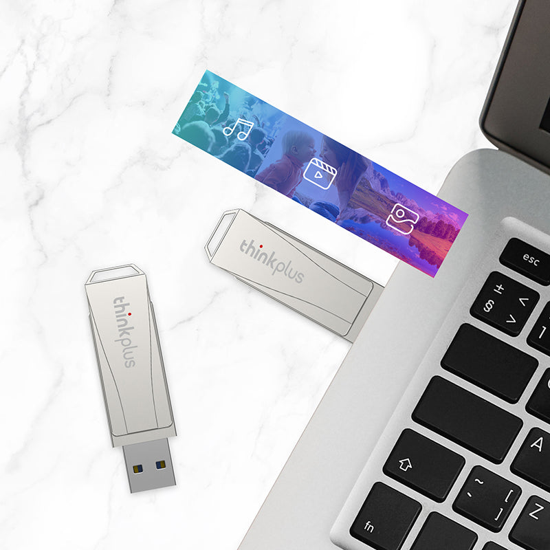 Lenovo Thinkplus MU242 32G Rotatable Zinc Alloy USB Flash Drive Computer Laptop High Speed U-disk