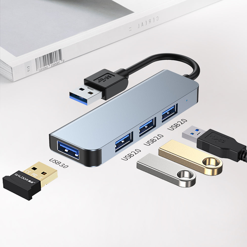 YG-2013U 4 in 1 USB 3.0 Hub Adapter Data Synchronization Converter Support 5Gbps/480Mbps/OTG for Computers Laptops