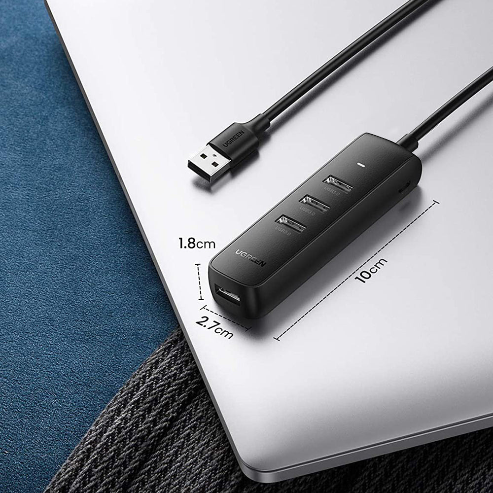 Uniqkart 0.5m USB Hub 4 Ports USB Adapter USB 3.0 Data Transfer Converter for iMac/Surface Pro/XPS/PS4/PS5/Xbox One/Flash Drive/Mobile Hard Drive