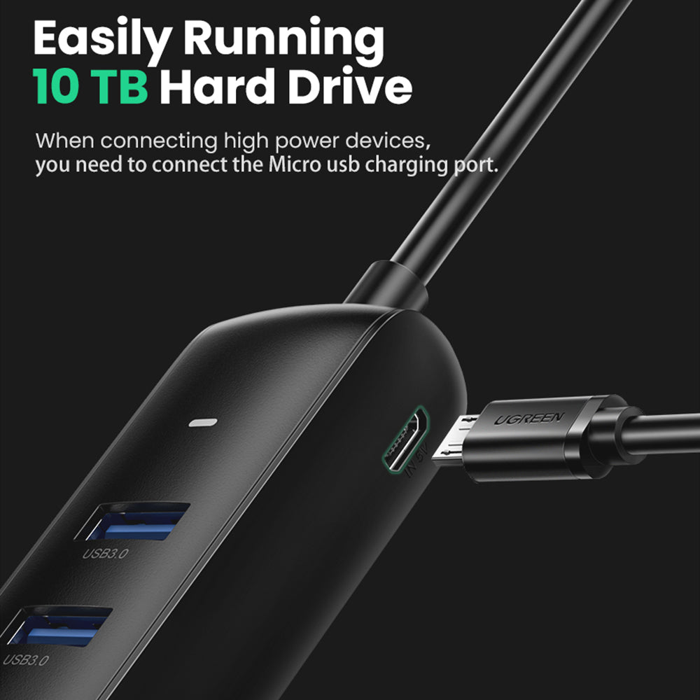 Uniqkart For MacBook Pro Air 2020 Surface Notebook PC Laptop Portable USB 3.0 Splitter Adapter 4 Ports USB Hub