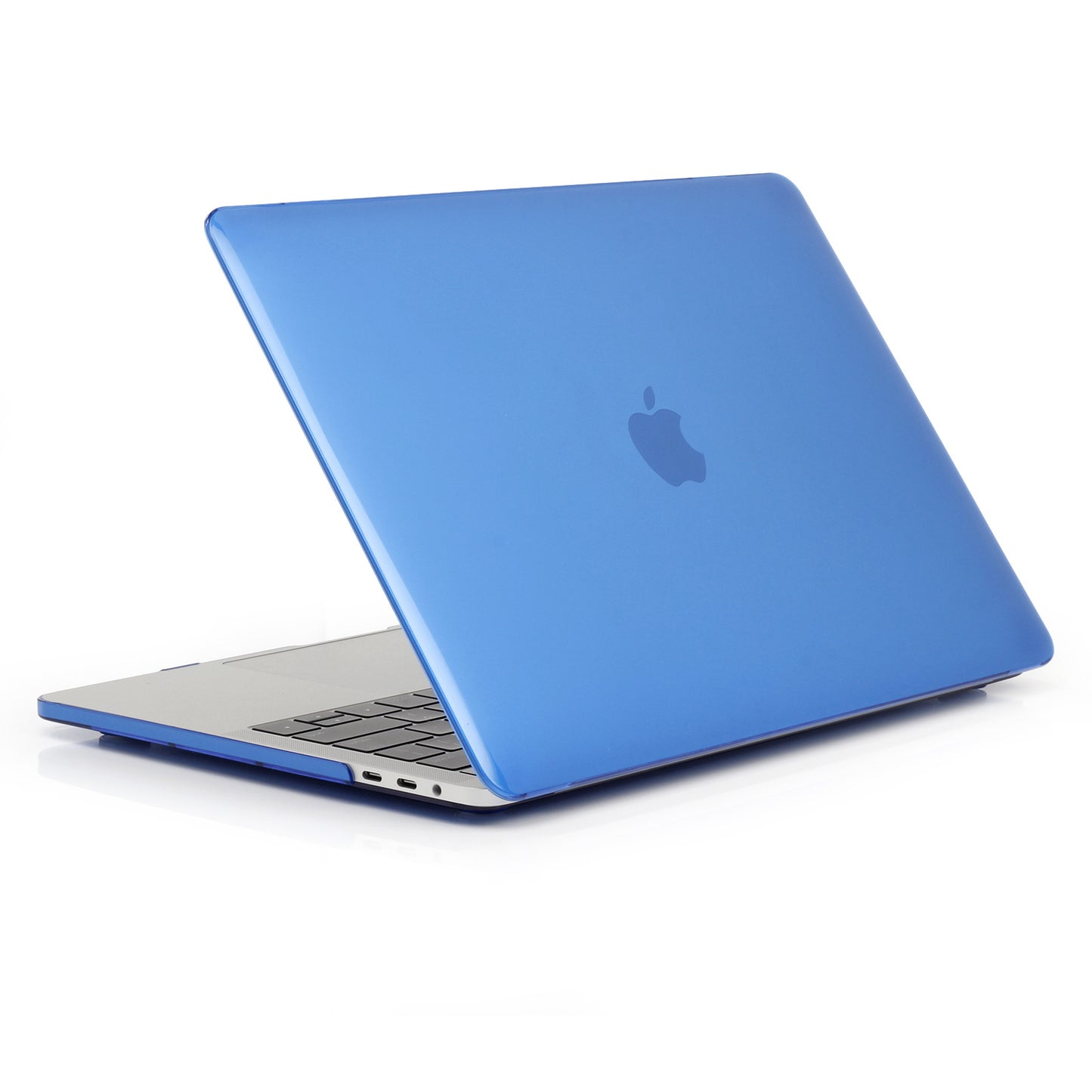 Shock Absorption Hard Shell for MacBook Pro 13 inch A1706 / A1708 / A1989 / A2159 / A2251 / A2289 / A2338, See-through Design Protective Cover - Dark Blue