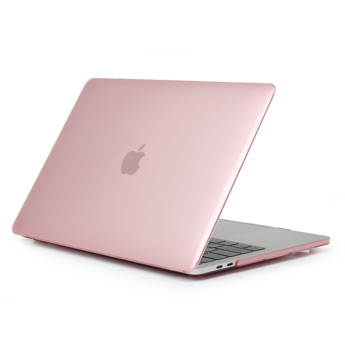 Shock Absorption Hard Shell for MacBook Pro 13 inch A1706 / A1708 / A1989 / A2159 / A2251 / A2289 / A2338, See-through Design Protective Cover - Pink