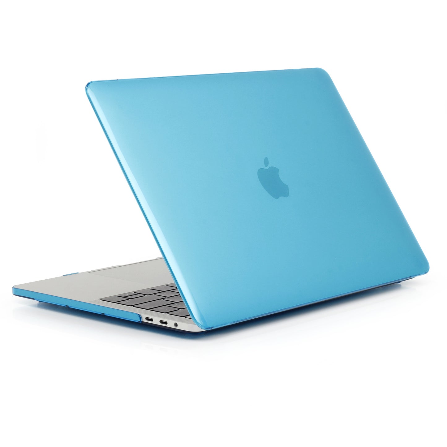 Shock Absorption Hard Shell for MacBook Pro 13 inch A1706 / A1708 / A1989 / A2159 / A2251 / A2289 / A2338, See-through Design Protective Cover - Baby Blue