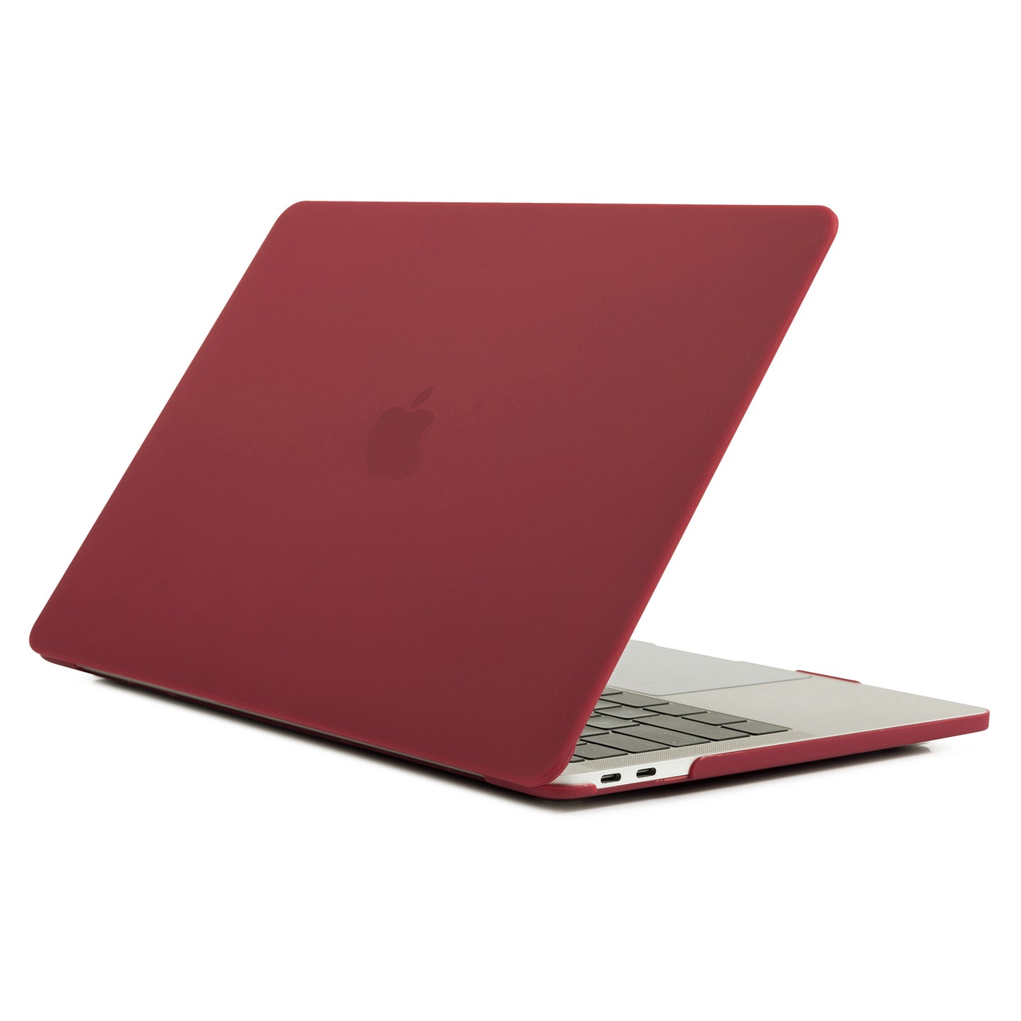 Matte PC Front and Back Protective Phone Case Mobile Phone Bag Shell for MacBook Pro 13 inch A1706 / A1708 / A1989 / A2159 / A2251 / A2289 / A2338 - Wine Red