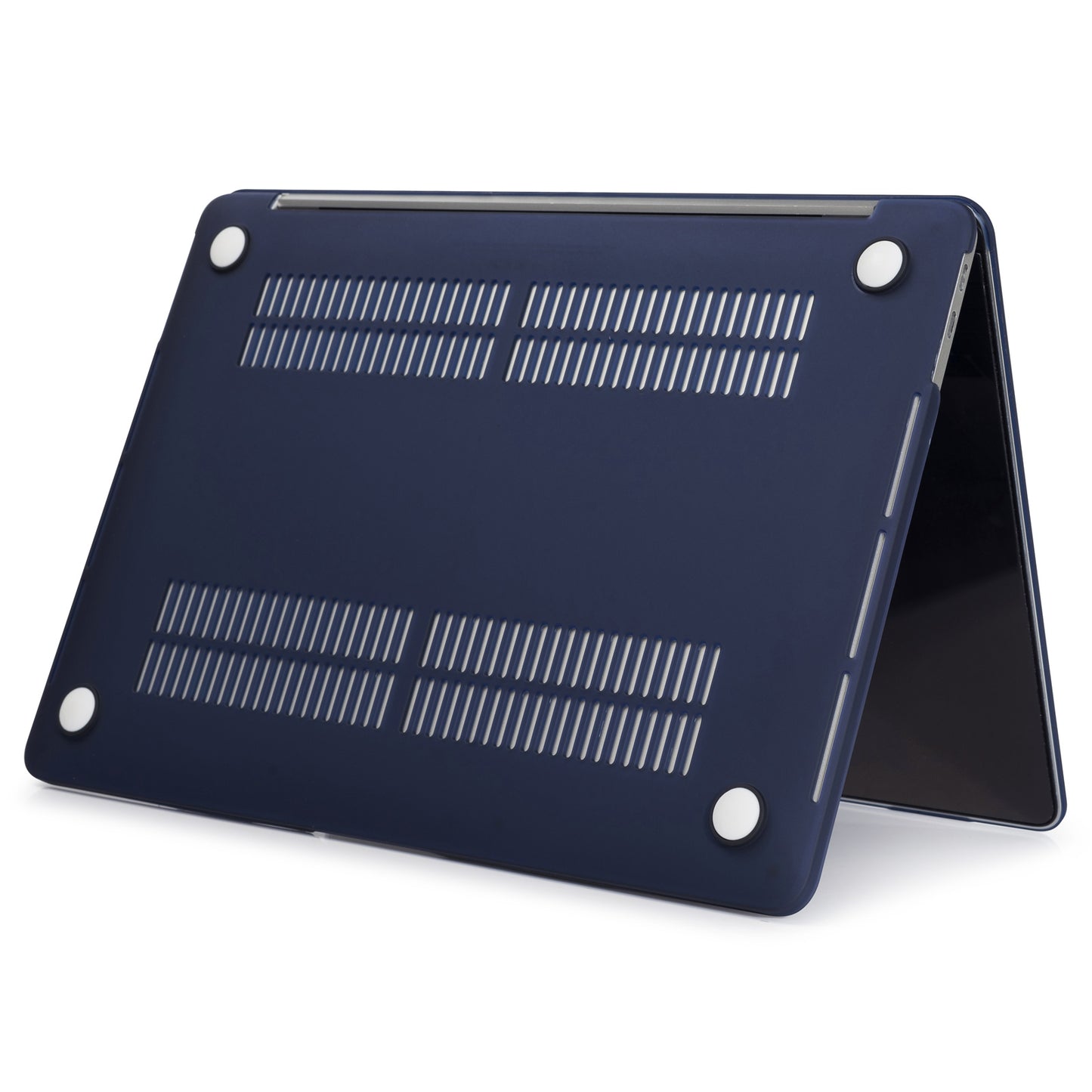 Matte PC Front and Back Protective Phone Case Mobile Phone Bag Shell for MacBook Pro 13 inch A1706 / A1708 / A1989 / A2159 / A2251 / A2289 / A2338 - Navy Blue