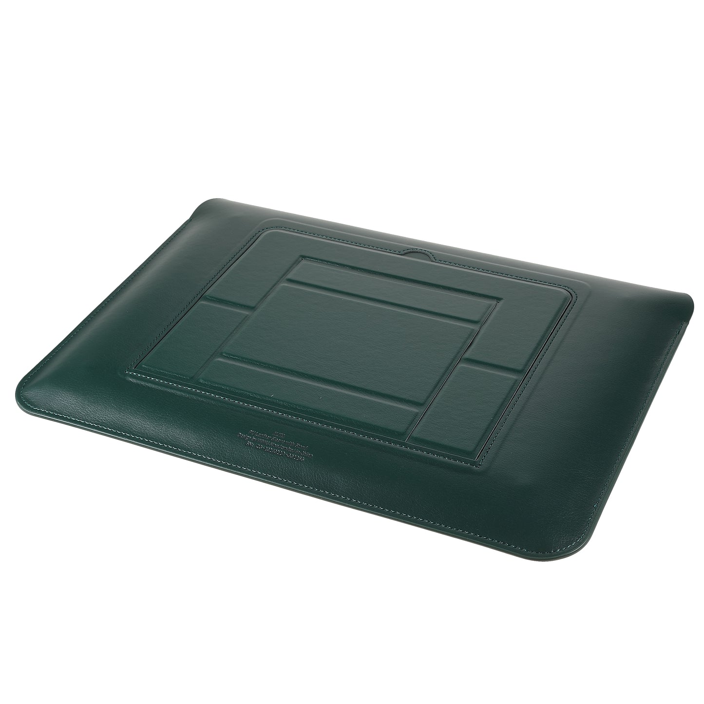 Wiwu Skinpro Laptop Stand Sleeve Leather Case Pouch for MacBook Pro 15.4 inch with Retina Display (2012) / Pro 15.4 inch (2013) - Blackish Green