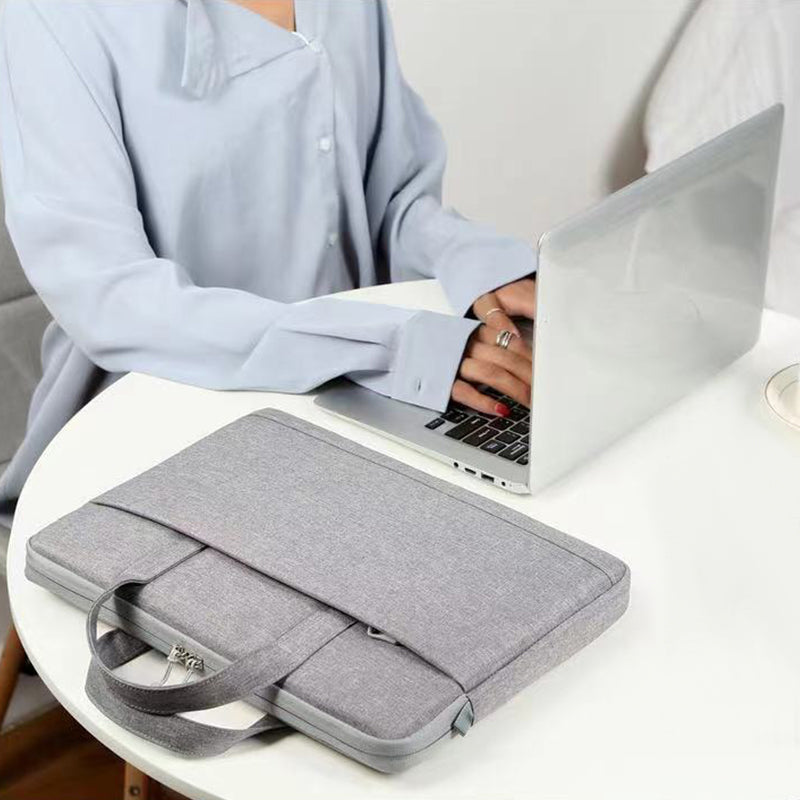 Simple Style Laptop Case Large Laptop Sleeve Durable Computer Carrying Case for 15-15.6 inch Laptop - Black