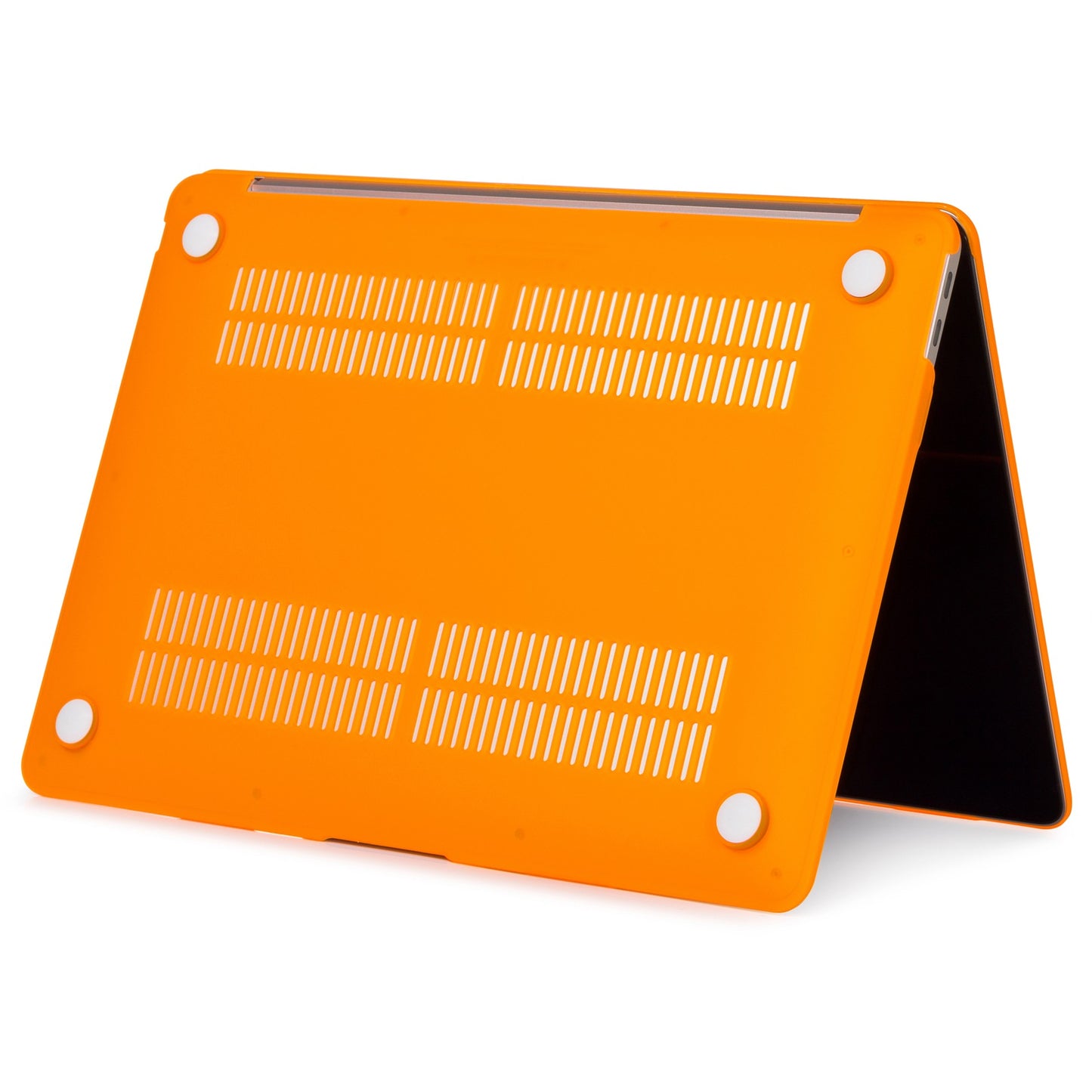 For MacBook Pro 16 inch (2021) (A2485) Scratch-resistant Matte PC Front and Back Protective Shell - Orange