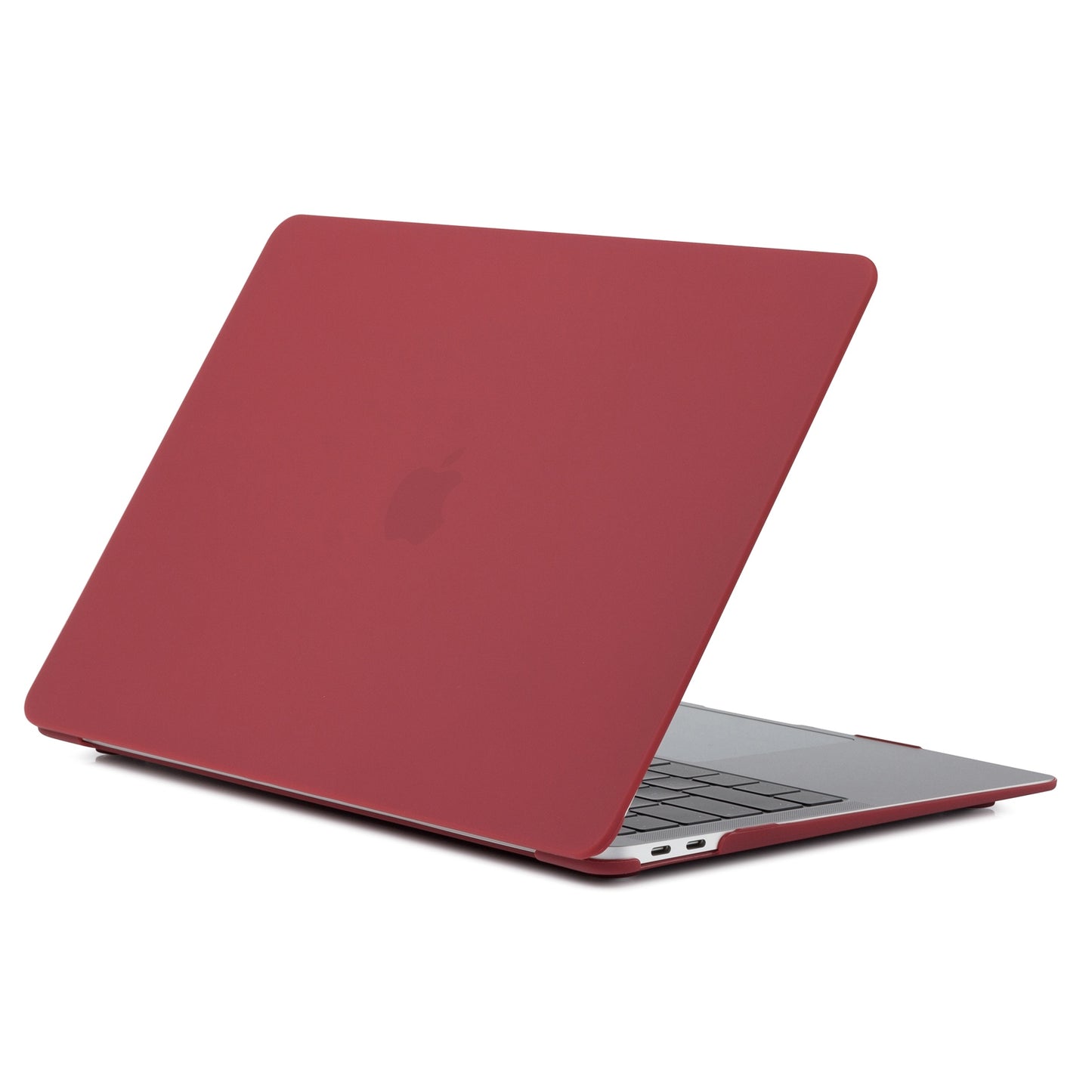 For MacBook Pro 14 inch (2021) (A2442) Anti-fingerprint Matte PC Front and Back Protective Shell - Wine Red