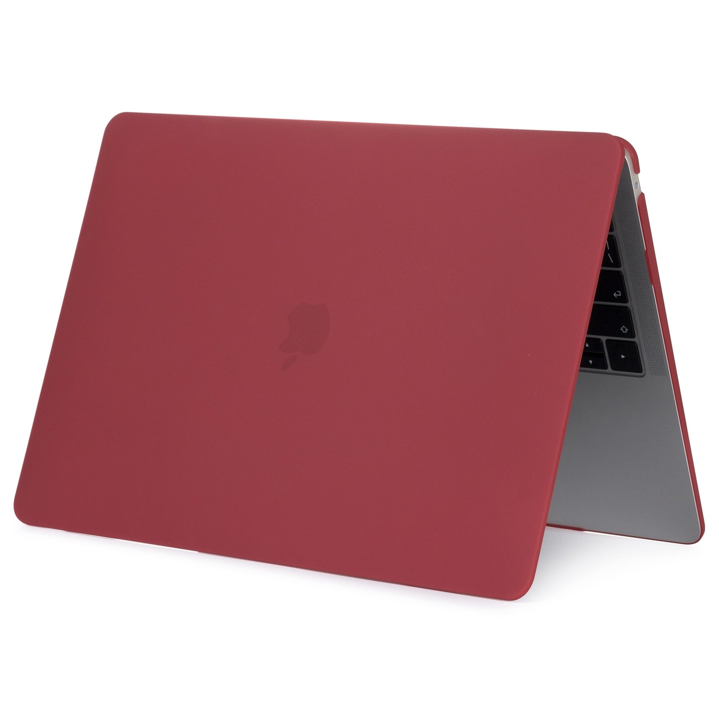 For MacBook Pro 14 inch (2021) (A2442) Anti-fingerprint Matte PC Front and Back Protective Shell - Wine Red
