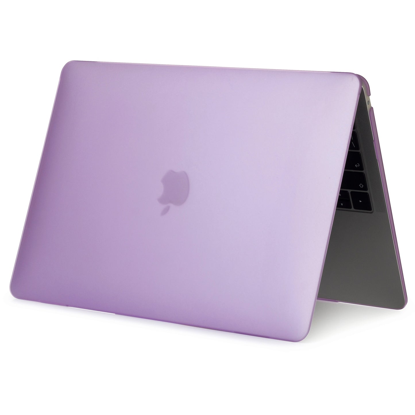 For MacBook Pro 14 inch (2021) (A2442) Anti-fingerprint Matte PC Front and Back Protective Shell - Purple