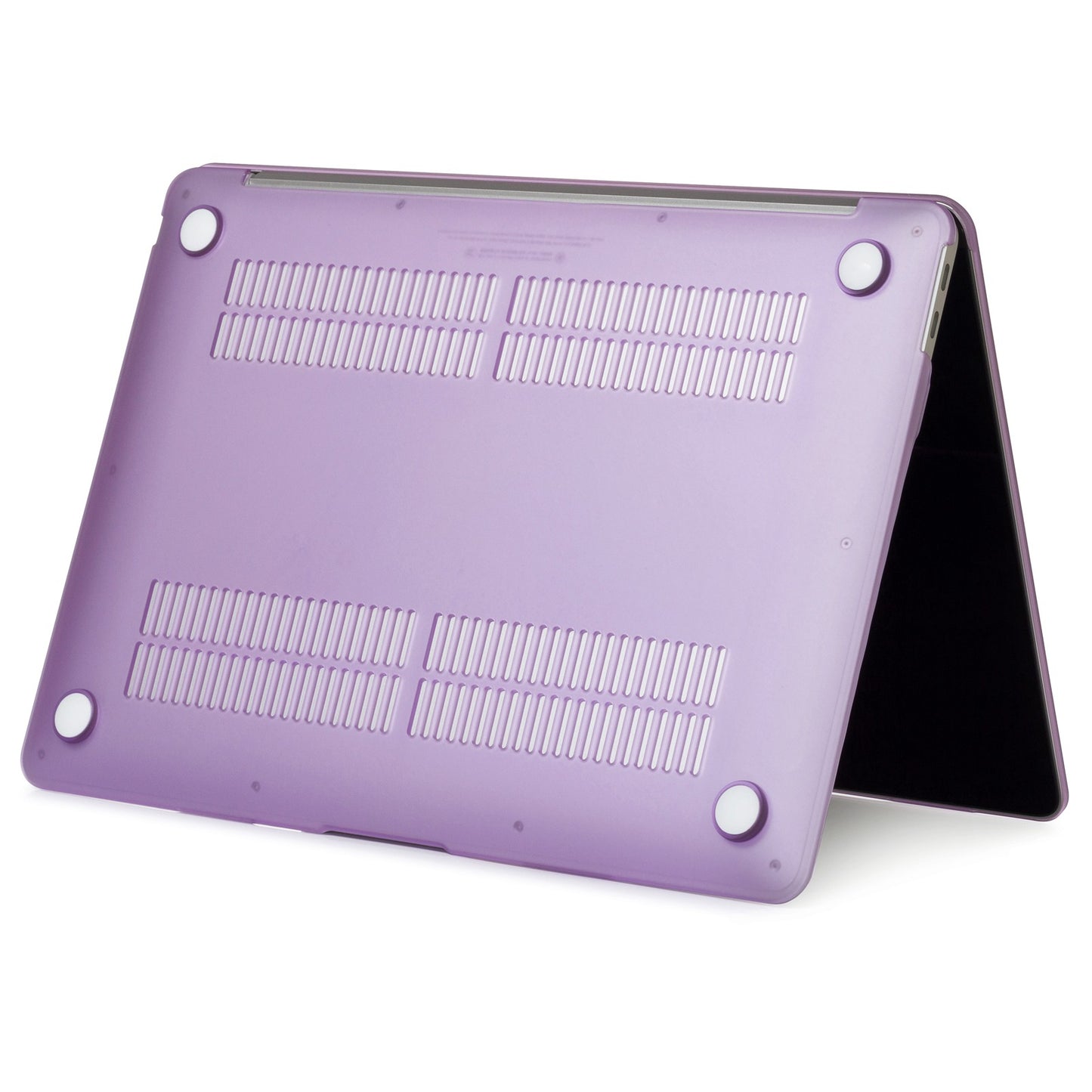 For MacBook Pro 14 inch (2021) (A2442) Anti-fingerprint Matte PC Front and Back Protective Shell - Purple