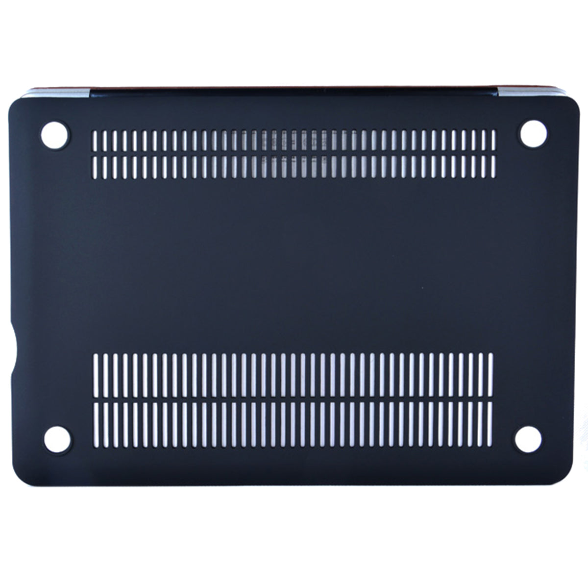 Anti-scratch PU Leather Coated PC Protective Case with Hollow-out Bottom for MacBook Air 13.3-inch (A1932/A2179/A2337) - Brown