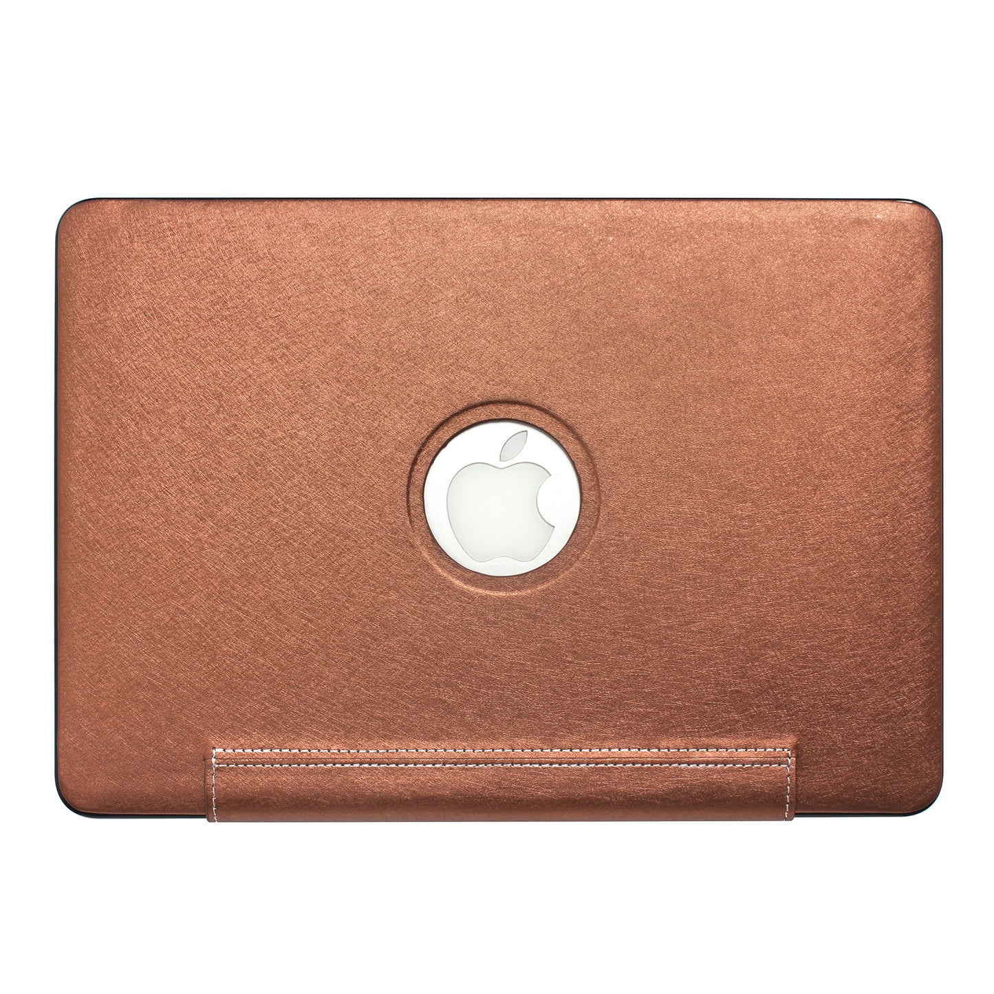 PU Leather + PC Laptop Full-Protection Shell Cover Case with Heat Dissipation Hollow-out Holes for MacBook Pro 16 inch (2019) (A2141) - Coffee