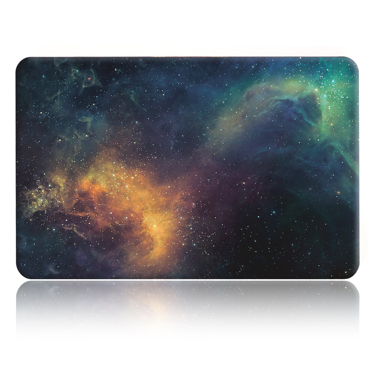 Pattern Printing Hard PC Protective Laptop Case Cover for MacBook 16 Pro (A2141) - Gold/Nebula