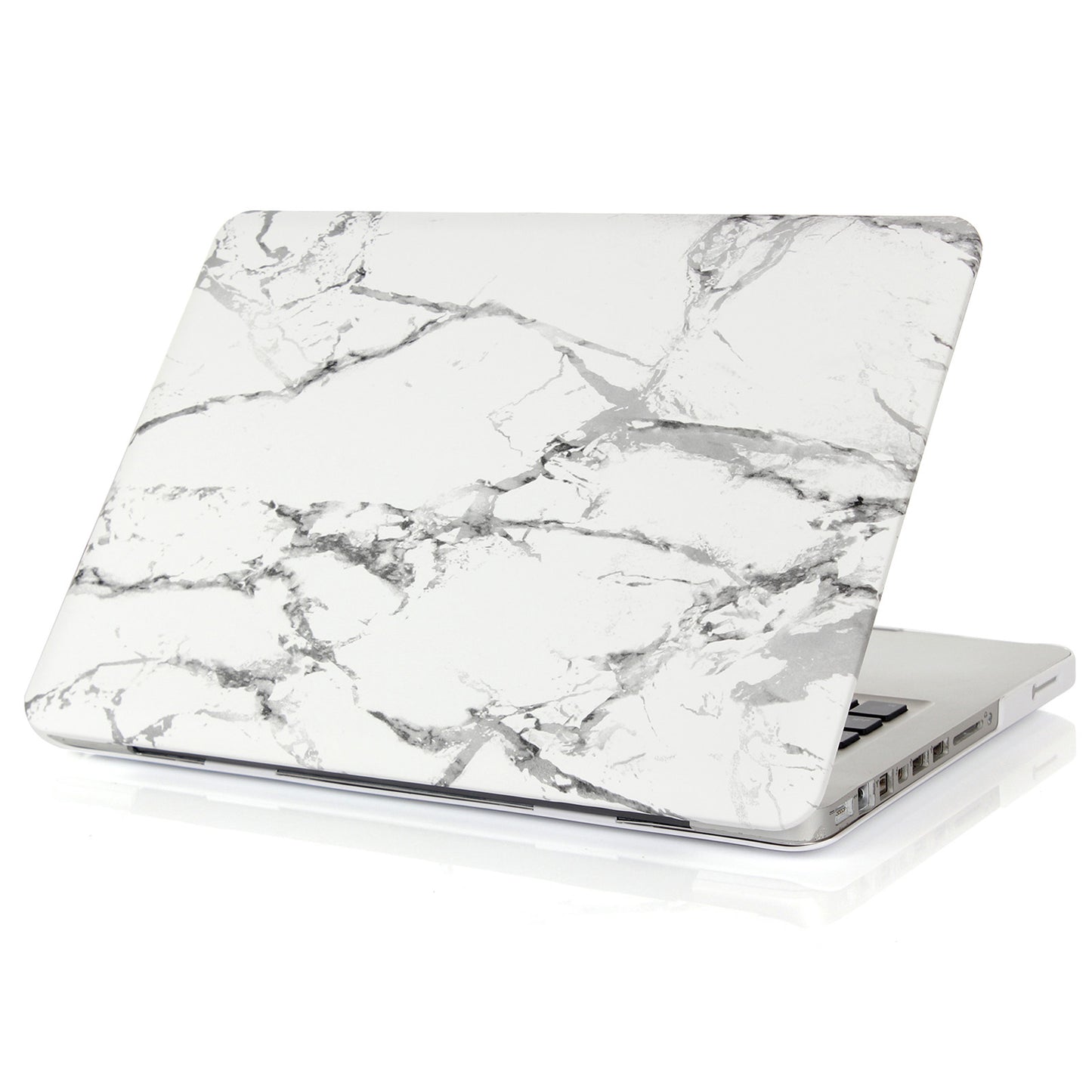 Pattern Printing Hard PC Protective Laptop Case Cover for MacBook 16 Pro (A2141) - White/Grey/Marble
