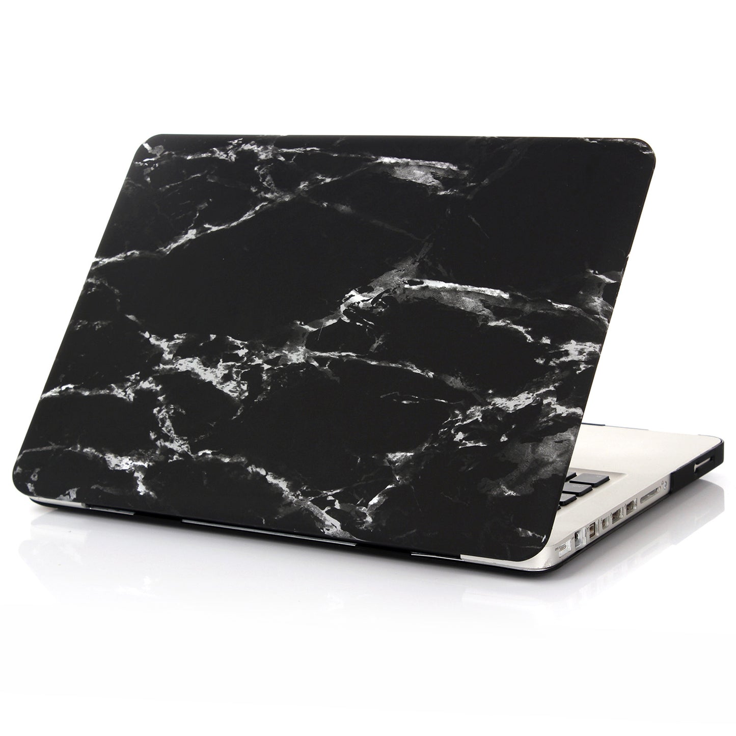 Pattern Printing Hard PC Protective Laptop Case Cover for MacBook 16 Pro (A2141) - Black/White/Marble
