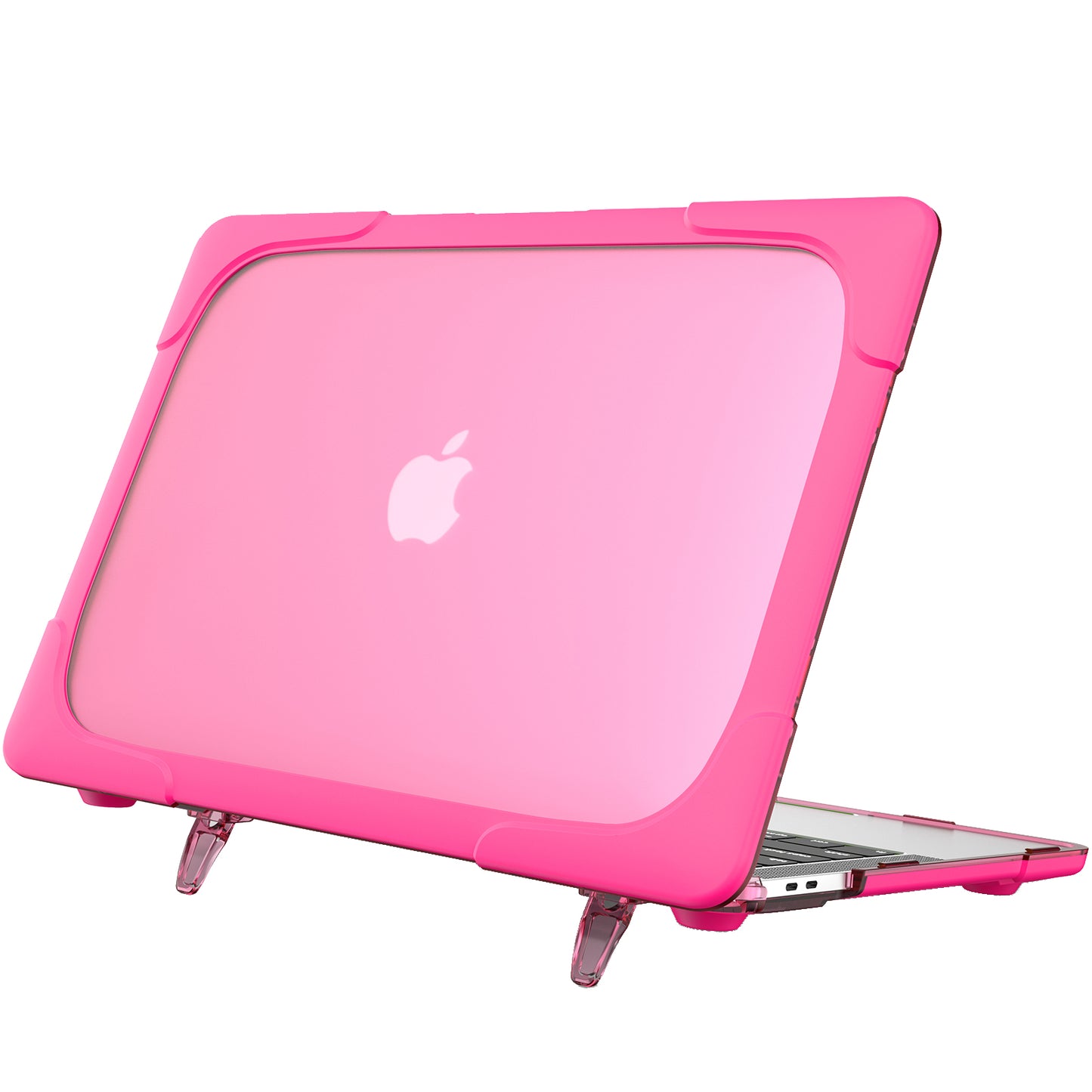 Supporting Stand PC Laptop Case Protective Notebook Cover for MacBook Air 13inch A1932 / A2179 / A2337 - Rose