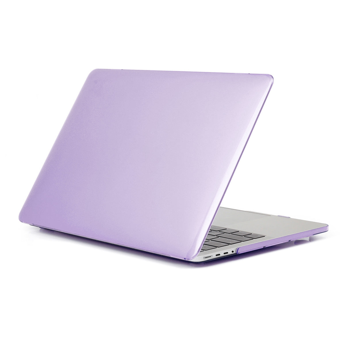 Crystal PC Split Design Front and Back Protective Shell for MacBook Pro 14 inch (2021) A2442 - Purple
