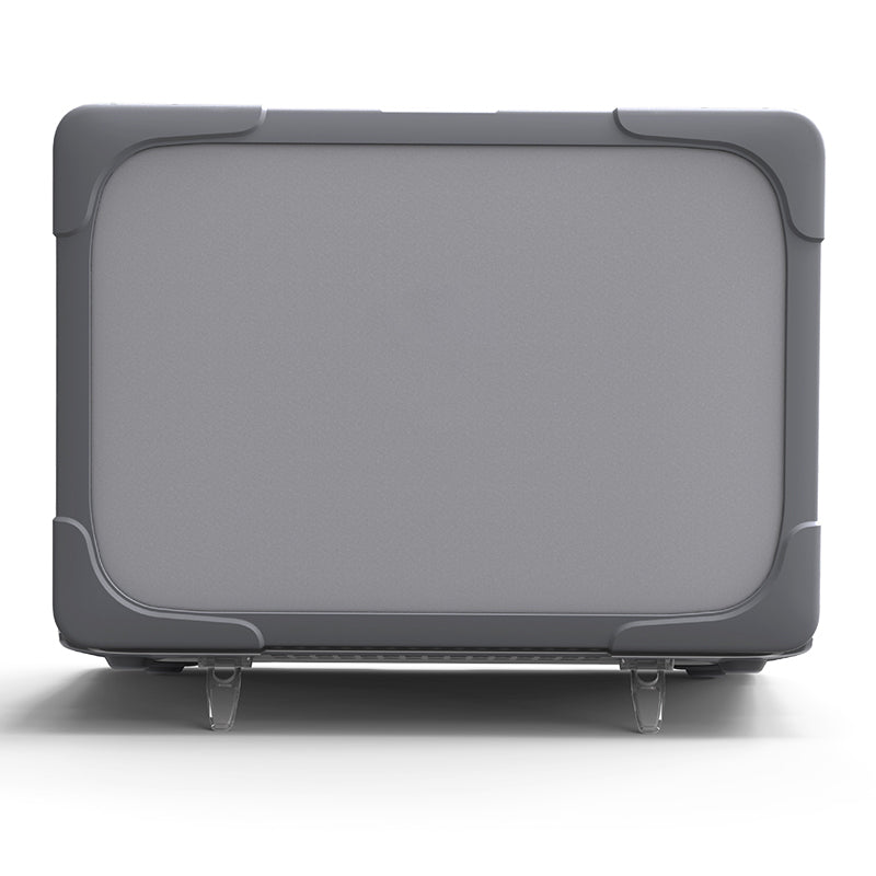 Supporting Stand Design Hard PC Anti-scratch Laptop Case Protective Notebook Cover for MacBook Air 13inch A1466 / A1369 - Grey