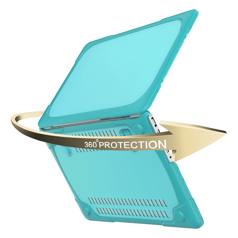 Hard PC Laptop Case Notebook Computer Cover with Supporting Stand Feet for MacBook Pro 15-inch / Pro Retina 15-inch A1398 - Baby Blue