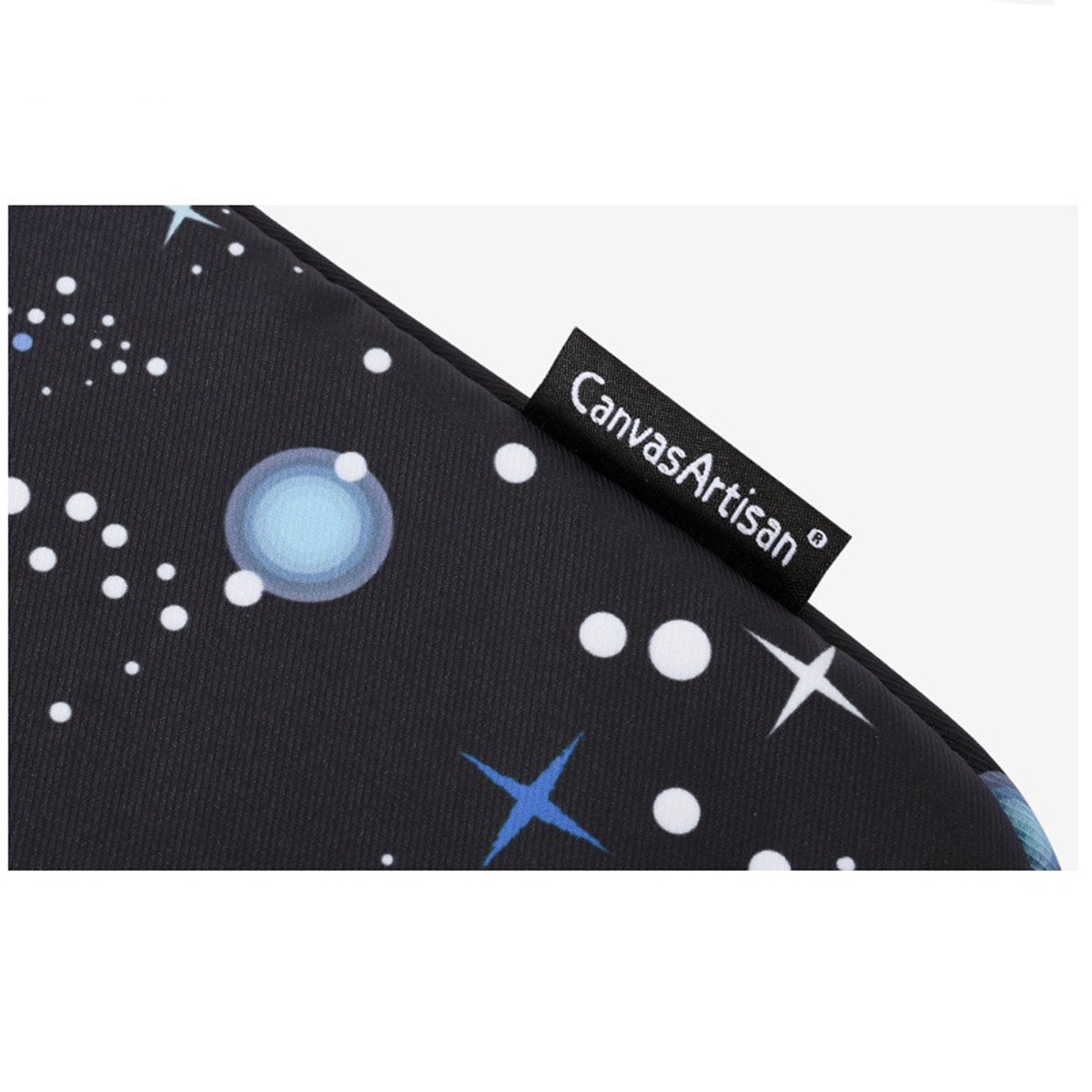 Canvasartian H16-11 Starry Sky Pattern Zipper Laptop Sleeve Carrying Case for 12-inch Notebook - Black